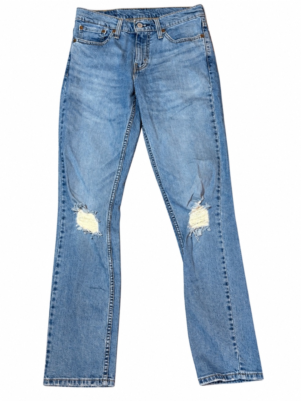 Levi’s 511 Slim Fit Distressed Jeans Men’s 29x32 Light Wash Ripped Denim